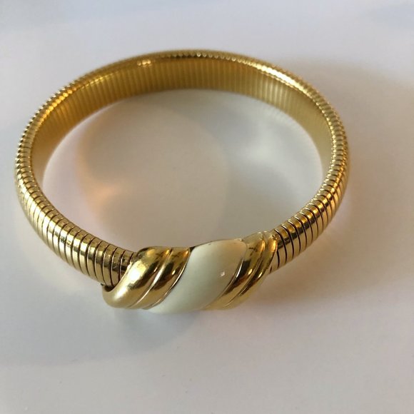 Monet Enamel Omega Bracelet